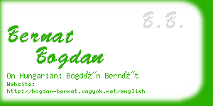 bernat bogdan business card